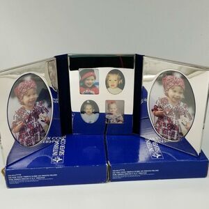 International Silver Company Silver Plate Tri Fold Photo Frame New